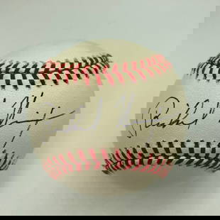 Richard Nixon Signed National League Baseball with Beckett COA: Richard Nixon Signed National League Baseball with Beckett COA This is a President Richard Nixon single signed National League baseball, an exceptional collectible for baseball and history