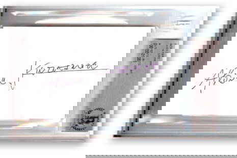 Akira Kurosawa Autographed Index Card Beckett Authenticated Collectible: Akira Kurosawa Autographed Index Card Beckett Authenticated Collectible This is an authentic Akira Kurosawa autographed index card, celebrating the legacy of the legendary Japanese filmmaker. The card