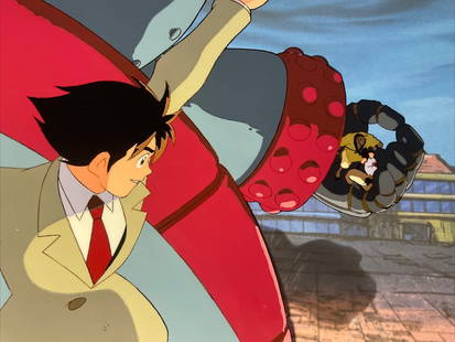 Rare Giant Robo Anime Production Art Cel Original Hand-Painted: Rare Giant Robo Anime Production Art Cel Original Hand-Painted This is an extremely rare, hand-painted production art cel from the classic anime "Giant Robo." Perfect for collectors, this unique piece