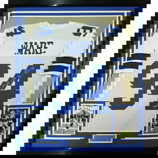 Framed Autographed Demarcus Ware 35x39 Dallas Cowboys Jersey Beckett COA: Framed Autographed Demarcus Ware 35x39 Dallas Cowboys Jersey Beckett COA This item features a framed autographed jersey of NFL star Demarcus Ware, showcasing his signature and representing the