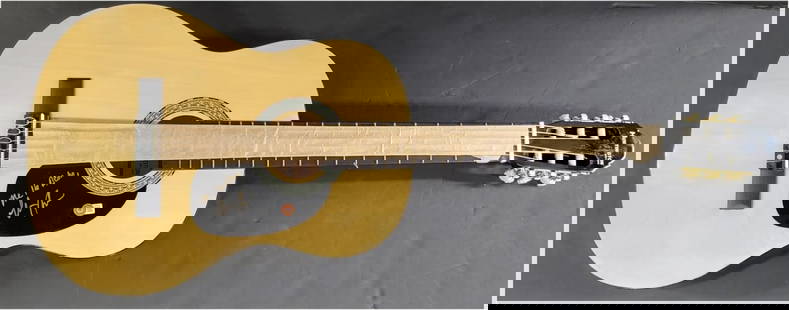 Keola Beamer Autographed Acoustic Guitar with Beckett Authentication: Keola Beamer Autographed Acoustic Guitar with Beckett Authentication This original Keola Beamer signed acoustic guitar is a must-have for music enthusiasts and collectors alike. Featuring the