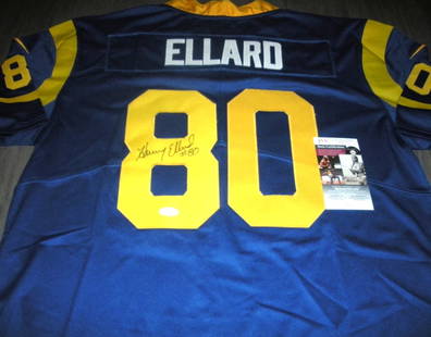 Henry Ellard Autographed Nike Jersey Los Angeles Rams BAS Certified: Henry Ellard Autographed Nike Jersey Los Angeles Rams BAS Certified This officially licensed Nike jersey features the autograph of Henry Ellard, a notable player for the Los Angeles Rams. The jersey