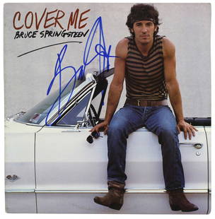Bruce Springsteen Signed Cover Me Album Cover BAS COA: Bruce Springsteen Signed Cover Me Album Cover BAS COA This is an authentic autographed album cover of 'Cover Me' by Bruce Springsteen, personally signed by the artist. The item is accompanied by a Cer