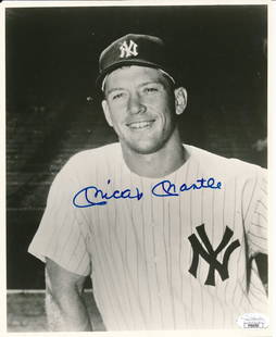 Mickey Mantle HOF Autographed 8x10 B/W Photo NY Yankees JSA Authenticated: Mickey Mantle HOF Autographed 8x10 B/W Photo NY Yankees JSA Authenticated Offered is a Mickey Mantle HOF Signed/Autographed 8x10 B/W Photo New York Yankees. This photo is authenticated by JSA and incl