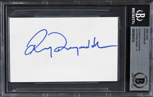 Ryan Reynolds Deadpool Signed 3x5 Index Card Gem Mint 10 Beckett Authenticated: Ryan Reynolds Deadpool Signed 3x5 Index Card Gem Mint 10 Beckett Authenticated This autographed 3x5 index card features the signature of Ryan Reynolds, known for his iconic role as Deadpool. Graded Ge