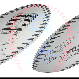 Pedro Martinez HOF Autographed Rawlings Baseball Inscribed HOF 15 Beckett Authenticated: Pedro Martinez HOF Autographed Rawlings Baseball Inscribed HOF 15 Beckett Authenticated Offered is a Pedro Martinez HOF Autographed/Inscribed "HOF 15" Rawlings Hall of Fame Baseball. This ball is auth