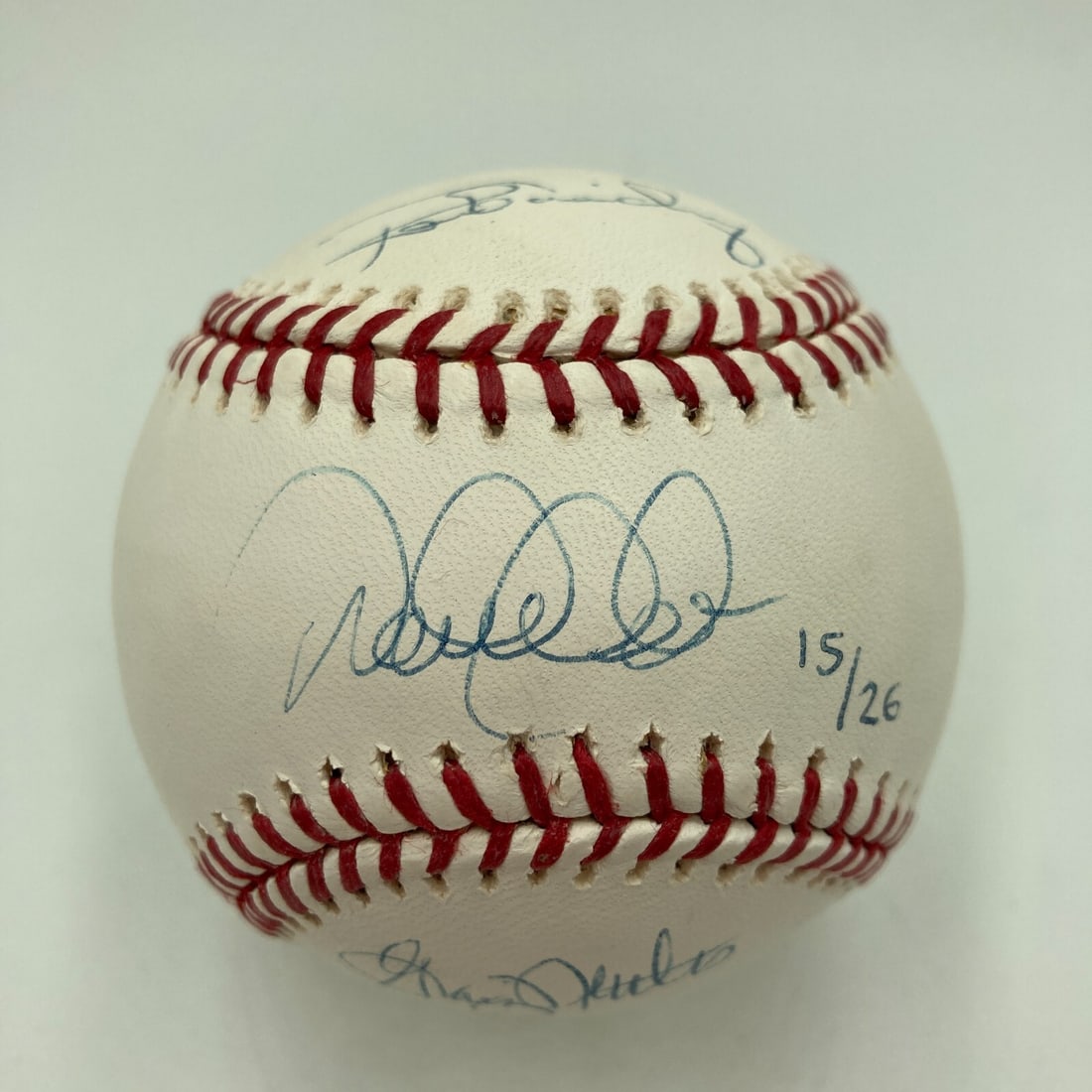 Derek Jeter Signed New York Yankees Baseball 15/26 with JSA LOA: Derek Jeter Signed New York Yankees Baseball 15/26 with JSA LOA Offered is a Rawlings Official Major League Bud Selig baseball signed by New York Yankees Captains Derek Jeter, Don Mattingly, Ron Guidr