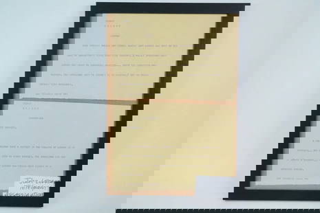 John Lennon Assassination UPI Teletype News Bulletins with COA: John Lennon Assassination UPI Teletype News Bulletins with COA This historical lot features two original UPI Teletype news bulletins framed together, documenting the assassination of John Lennon on De