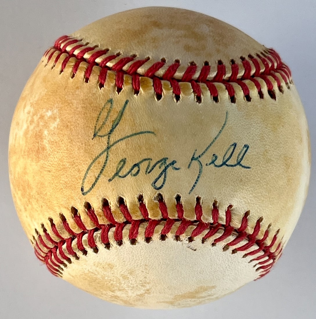 George Kell signed Rawlings American League baseball (Brown) - JSA: George Kell signed Rawlings American League baseball (Brown) - JSA Celebrate the legacy of baseball with this official Rawlings American League baseball, uniquely signed by Hall of Famer George Kell.