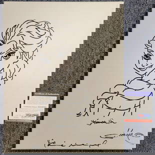 Idina Menzel Signed Frozen Elsa 11x14 Canvas Sketch Beckett Authenticated: Idina Menzel Signed Frozen Elsa 11x14 Canvas Sketch Beckett Authenticated This stunning original canvas sketch features Idina Menzel's signature, capturing her iconic character Elsa from the beloved m