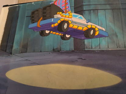 Original Back to the Future Animation Cel featuring Michael J. Fox: Original Back to the Future Animation Cel featuring Michael J. Fox This original production art features a captivating animation cel from the iconic "Back to the Future" franchise, prominently showcas