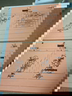 Rare Boba Fett Storyboards Lot of 2 with 2 COAs from Robot Chicken: Rare Boba Fett Storyboards Lot of 2 with 2 COAs from Robot Chicken Own a piece of animation history with this unique collection of original production storyboards from the Robot Chicken Star Wars spec