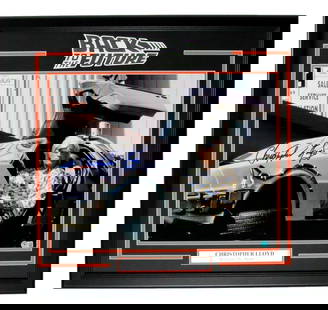 Christopher Lloyd Signed Framed 16x20 Back to the Future Photo JSA Beckett: Christopher Lloyd Signed Framed 16x20 Back to the Future Photo JSA Beckett This is a stunning framed 16x20 photo of Christopher Lloyd from "Back to the Future," featuring a hand-signed autograph. The