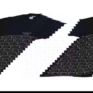 1992 Pink Floyd Vintage Black Cotton All Over Print Shirt: 1992 Pink Floyd Vintage Black Cotton All Over Print Shirt Discover this original vintage 1992 Pink Floyd All Over Print Shirt, a true collectible for fans and fashion enthusiasts alike. This shirt fea
