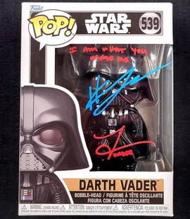 Hayden Christensen Signed Darth Vader Funko Pop BAS Authenticated: Hayden Christensen Signed Darth Vader Funko Pop BAS Authenticated This collectible features an original Darth Vader Funko Pop! figure, personally signed by Hayden Christensen, who portrayed Anakin Sky