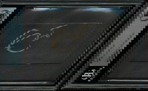 Eric Clapton Signed Cut Signature 1.4x2.85 BAS Authenticated: Eric Clapton Signed Cut Signature 1.4x2.85 BAS Authenticated This is an authentic cut signature of Eric Clapton, measuring 1.4x2.85 inches. The signature has been personally signed by Clapton and is a