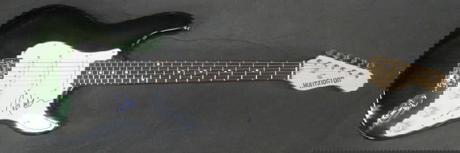Tony Kanal Autographed Electric Guitar No Doubt JSA Authenticated: Tony Kanal Autographed Electric Guitar No Doubt JSA Authenticated This is an authentic electric guitar hand signed by Tony Kanal, the renowned bassist of the iconic band No Doubt. The autograph