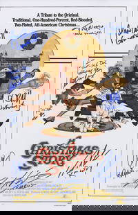 A Christmas Story 11x17 Signed Poster with 7 Cast Autographs: A Christmas Story 11x17 Signed Poster with 7 Cast Autographs Celebrate the holiday spirit with this original A Christmas Story cast signed 11x17 movie poster. This unique piece features the