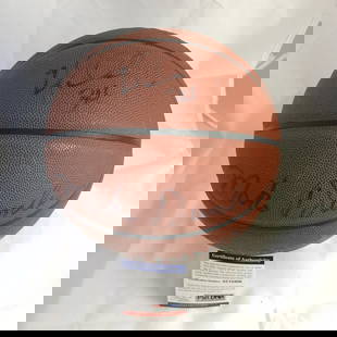 Mike Dunleavy Jr and Sr Signed Spalding Basketball PSA/DNA Authenticated: Mike Dunleavy Jr and Sr Signed Spalding Basketball PSA/DNA Authenticated This is a Spalding Basketball featuring the authentic signatures of NBA Father/Son duo Mike Dunleavy Jr. and Coach Mike