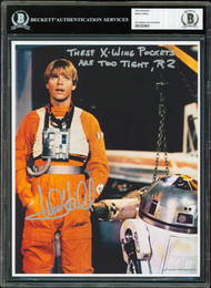 Mark Hamill Star Wars Signed 8x10 Photo BAS Authenticated