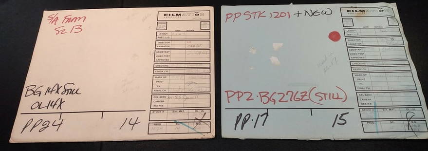 Vintage He-Man Production Folders Signed Filmation Animation Art Lot: Vintage He-Man Production Folders Signed Filmation Animation Art Lot This unique lot features two vintage production folders from the iconic HE-MAN series, created by Filmation. Each folder is signed