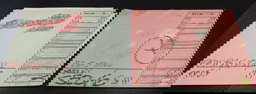 Vintage He-Man Production Art Folders Signed Filmation Masters of the Universe Lot F1: Vintage He-Man Production Art Folders Signed Filmation Masters of the Universe Lot F1 This lot features two vintage He-Man production folders from the Filmation animation studio, showcasing art from t