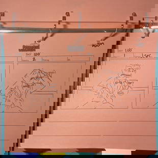 Rare Robot Chicken Star Wars Storyboards Bossk Cantina Event 2 COA: Rare Robot Chicken Star Wars Storyboards Bossk Cantina Event 2 COA Discover a unique piece of animation history with these original production storyboards from the beloved Robot Chicken Star Wars spec