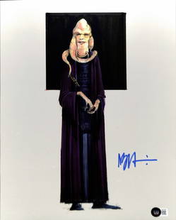 Nilo Rodis-Jamero Signed Bib Fortuna Concept Art Photo 11x14 Beckett Certified: Nilo Rodis-Jamero Signed Bib Fortuna Concept Art Photo 11x14 Beckett Certified This is an autographed 11x14 color metallic photograph featuring Bib Fortuna concept art from Star Wars: Return of the Je