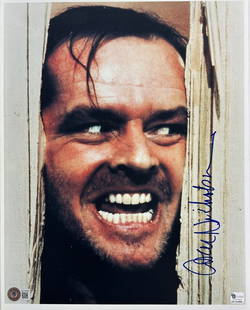 Jack Nicholson Signed 11x14 Photo The Shining Beckett Authenticated: Jack Nicholson Signed 11x14 Photo The Shining Beckett Authenticated This authentic 11x14 photograph features the legendary Jack Nicholson, personally signed by the actor, known for his iconic role in