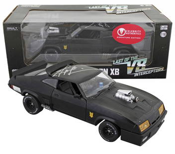 Mel Gibson Signed 1:18 Mad Max Ford Falcon XB Die Cast Model COA: Mel Gibson Signed 1:18 Mad Max Ford Falcon XB Die Cast Model COA This authentic 1:18 die cast metal model of the 1973 Ford Falcon XB is a must-have for any fan of the iconic film 'Mad Max'. Personally