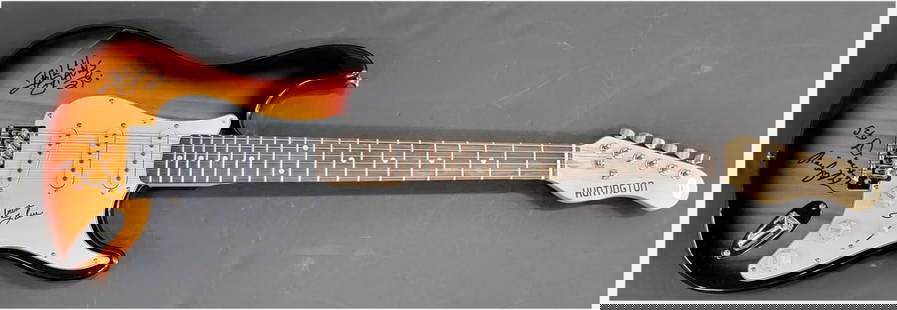 The 5th Dimension Signed Huntington Electric Guitar JSA Authenticated: The 5th Dimension Signed Huntington Electric Guitar JSA Authenticated This original Huntington Electric Guitar is a remarkable collectible signed by the legendary members of The 5th Dimension: Marilyn