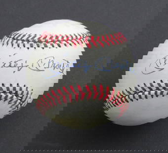 Mickey Mantle Roger Maris Dual-Signed Baseball with LOA Beckett: Mickey Mantle Roger Maris Dual-Signed Baseball with LOA Beckett Offered is a remarkable Mickey Mantle & Roger Maris Dual-Signed Baseball, an iconic piece for any baseball enthusiast. This Rawlings L.