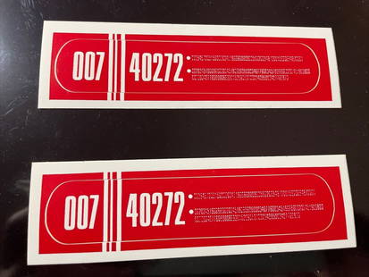 Authentic Star Trek TNG Movie Prop Decal with COA: Authentic Star Trek TNG Movie Prop Decal with COA This is an original production-made decal prop from the iconic Star Trek: The Next Generation series, which aired in the 1980s. Included with this pro