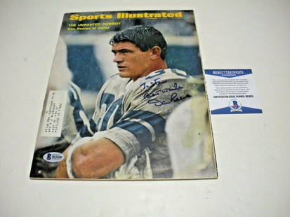 Dan Reeves Signed Sports Illustrated Magazine Beckett COA Dallas Cowboys Denver Broncos: Dan Reeves Signed Sports Illustrated Magazine Beckett COA Dallas Cowboys Denver Broncos This signed Sports Illustrated magazine features Dan Reeves, known for his time with the Dallas Cowboys and Denv