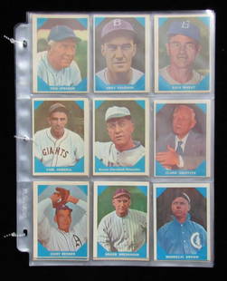 1960 Fleer Baseball Greats Complete Set of 79 Ruth Williams Gehrig Cobb: 1960 Fleer Baseball Greats Complete Set of 79 Ruth Williams Gehrig Cobb Offered is a complete set of 1960 Fleer Baseball Greats, featuring iconic players such as Babe Ruth, Ted Williams, Lou Gehrig, a