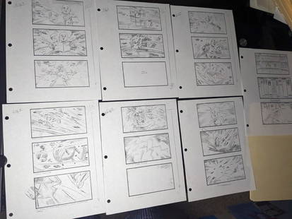 The Addams Family Original Production Storyboards Lot with COA: The Addams Family Original Production Storyboards Lot with COA This lot features an original set of production-used storyboards from the iconic film, The Addams Family. These remarkable storyboards ar