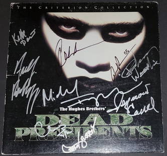 Dead Presidents Autographed Laserdisc Cover Signed by 4 JSA Certified: Dead Presidents Autographed Laserdisc Cover Signed by 4 JSA Certified This is an original cast-signed autographed laserdisc cover of the film 'Dead Presidents,' featuring signatures from notable actor