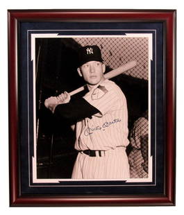 Mickey Mantle 1951 Signed Framed 16x20 Photo Yankees PSA/DNA: Mickey Mantle 1951 Signed Framed 16x20 Photo Yankees PSA/DNA This offering features a stunning Mickey Mantle Hall of Fame 1951 signed and autographed framed 16x20 photo of the legendary New York Yanke