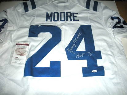Lenny Moore Signed Baltimore Colts Nike Jersey Beckett Authenticated: Lenny Moore Signed Baltimore Colts Nike Jersey Beckett Authenticated This official licensed Nike jersey features the signature of Lenny Moore, a legendary player of the Baltimore Colts. Authenticated