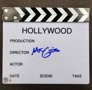 Mark Gustafson Signed Clapboard from Guillermo del Toro's Pinocchio BAS Authenticated: Mark Gustafson Signed Clapboard from Guillermo del Toro's Pinocchio BAS Authenticated This original clapboard from Guillermo del Toro's Pinocchio is a unique collectible signed by director Mark
