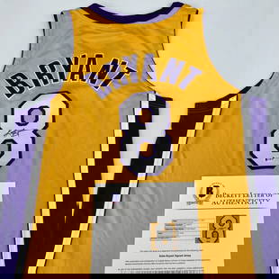 Kobe Bryant Signed 1999-2000 Lakers Finals Jersey Beckett PSA COA: Kobe Bryant Signed 1999-2000 Lakers Finals Jersey Beckett PSA COA Celebrate the legacy of Kobe Bryant with this rare, signed 1999-2000 NBA Finals Los Angeles Lakers Authentic Pro Cut Game Model Nike J