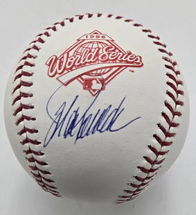 Jorge Posada Signed 1996 World Series Baseball NY Yankees Beckett Authenticated: Jorge Posada Signed 1996 World Series Baseball NY Yankees Beckett Authenticated This is a Jorge Posada autographed baseball commemorating the 1996 World Series, featuring the New York Yankees. The ite