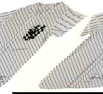 Joe DiMaggio Signed 1941 Yankees Jersey Limited Edition 7/56 PSA MINT 9: Joe DiMaggio Signed 1941 Yankees Jersey Limited Edition 7/56 PSA MINT 9 Celebrate baseball history with this beautifully signed 1941 New York Yankees jersey by Hall of Famer Joe DiMaggio. This authent