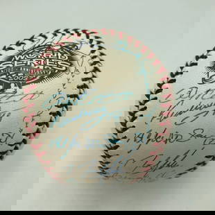 2003 New York Yankees Team Signed World Series Baseball JSA COA 32 Signatures: 2003 New York Yankees Team Signed World Series Baseball JSA COA 32 Signatures Celebrate the legacy of the 2003 New York Yankees with this team-signed World Series baseball. This authentic baseball sho