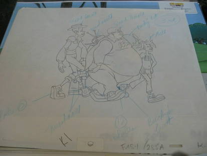 Rare 1972 Fat Albert Halloween Special Production Cel by Filmation: Rare 1972 Fat Albert Halloween Special Production Cel by Filmation This rare hand-drawn production cel from the 1972 "Fat Albert Halloween Special" showcases the charm of classic animation. Created by