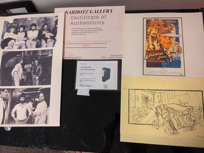 Indiana Jones Temple of Doom Original Storyboard Prop Spielberg Lucas: Indiana Jones Temple of Doom Original Storyboard Prop Spielberg Lucas This original storyboard movie prop from the iconic film "Indiana Jones and the Temple of Doom" is a must-have for collectors and