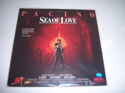 Al Pacino Signed LaserDisc Album Sea of Love Godfather: Al Pacino Signed LaserDisc Album Sea of Love Godfather This is a pre-owned original record album featuring Al Pacino from the iconic films "Sea of Love" and "The Godfather." The album is TD/HOLO signe