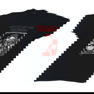 Vintage 1980s Black Metal Blade Records Shirt 19x27 with Graphics: Vintage 1980s Black Metal Blade Records Shirt 19x27 with Graphics This original vintage 1980s Metal Blade Records shirt is a rare find for collectors and fans alike. Featuring striking front and back