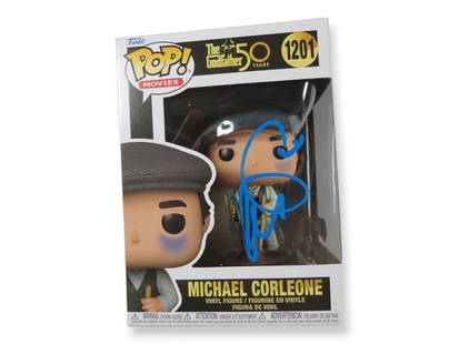 Al Pacino Autographed Funko POP Michael Corleone Beckett Authenticated: Al Pacino Autographed Funko POP Michael Corleone Beckett Authenticated This is an authentic Al Pacino autographed Funko POP! figurine of Michael Corleone from The Godfather. The signature is authentic