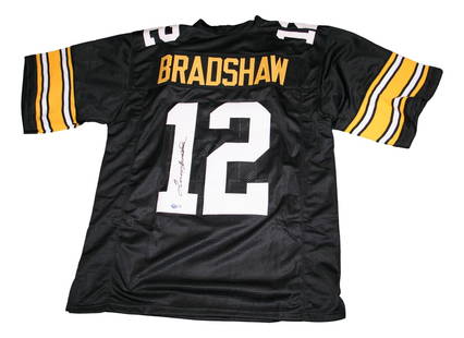 Terry Bradshaw Signed Pittsburgh Steelers Jersey BAS Authenticated: Terry Bradshaw Signed Pittsburgh Steelers Jersey BAS Authenticated This is an original Pittsburgh Steelers jersey autographed by football legend Terry Bradshaw. The jersey comes with authentication fr